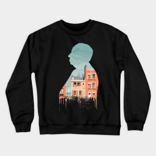 Rear Window Silhouette Illustration Crewneck Sweatshirt